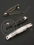 Bază metalică pentru agrafă de păr 97x10mm culoare argintie 1 pachet 2 buc 301678