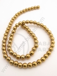 Mărgele de hematit 6mm aur nemagnetic ~70 buc 1 buc 351497