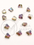 Fluture de cristal 8x7x4.5mm Swarovski imitație efect cameleon AB 1 pachet 10 bucăți 335426