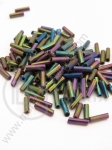 Mărgele de sticlă iris violet 6x2mm 50g 331012
