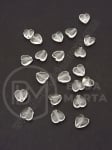 Inimă 6x3mm transparentă 1 pachet 40g ~585 bucăți 312565