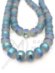 Șir de mărgele cristaline 7x8mm galvanizat 1 brad ~72 buc ~50cm 342398