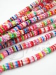Sfoară 5x0.5~1.5mm amestec fimo ~380 ~400 bucăți 45cm 1buc 312839