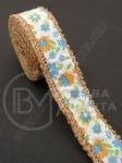 Bandă de pânză de sac cu bandă textilă width 25mm - length ~2 meters 1 rollă 462048