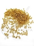 Mărgele 2.5x1.5mm OȚEL (304) auriu gaură 1.4mm 1 pachet 30 buc 305865