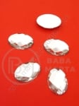 Pietricele acrilice 18x13x5.5mm transparent pentru lipit 1 pachet 20 buc 151598