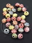 Mărgele 10.5x8.5mm colorate, gaură 3.5mm, 40g ~69buc ​​311734