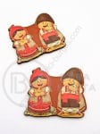 Figurină 34x40x1.8mm fată și băiat 1 pachet 5 bucăți 182397
