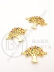 Elementul arborelui of life 18x13mm cu zirconii forjate 1 bucată 305103