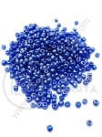 Mărgele de sticlă transparente albastru închis perlat 3mm 1 pachet 50g 333012