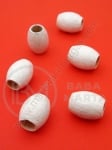Cilindru din lemn alb 16x12mm gaură 6mm 1 paket 40g ~55buc 321265