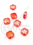 Cruce cristal 12x6mm Swarovski imitație efect roșu AB 1 pachet 5 bucăți 335408
