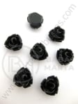 Roz pentru lipit negru 7.5x6mm 20 buc 7439