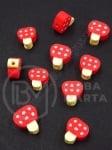 Mărgele din burete FIMO 10,5~12x9~11,5x5mm 1 pachet 10 buc 312836