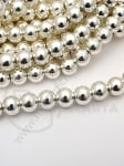 Mărgele de hematit 6mm culoare alb-argintiu ~68 buc 1 buc 352486