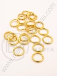 Inel metalic 8x0.7mm auriu 100 buc 301062