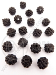 Mărgele din plastic 10mm negre 40g ~120 buc 311999