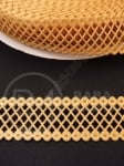 Panglică de satin 23mm aurie 1 pachet 5 metri 451385