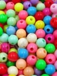 Margele colorate 8mm, grosime 1.8mm, 1 pachet 40g ~170 buc 312465