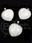 Pandantiv inimă 30mm cristal munte 1 buc 355681