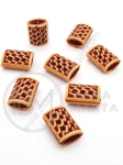 Mărgele 15x11x6.5mm imitație lemn 1 pachet 40g ~85 buc 312128