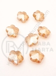 Flori de cristal 14x7.5mm Swarovski imitație auriu efect AB 1 pachet 5 buc 335403