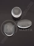 Caboșon oval din sticlă 25x18x5mm transparent 1 pachet 10 buc 191004