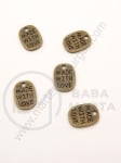 Pandantiv metalic 12x8.5mm bronz antic 1 pachet 30 buc 306425