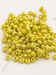 Perle galbene din sticla 4mm 50g 334057