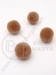 Pompom 20mm calitate maro extra 1 pachet 20 bucăți 461229