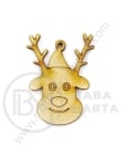Figurină cerb de Crăciun 40x30x3mm 1 pachet 10 buc 182703