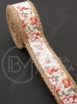 Bandă de pânză de sac cu bandă textilă width 25mm - length ~2 meters 1 rollă 462054