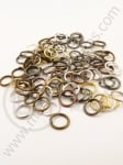 Inel metalic 6mm MIX 200 buc. 301144
