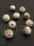 Bilă de porțelan 10mm vopsită gaură 3mm 5 buc 335054