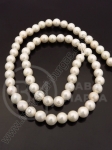 Perlă Mallorca 6mm albă ~40cm ~65buc 1 şir 355253