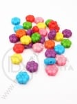 Flori 10x4mm colorat 1 pachet 40g ~120 buc 312053