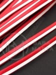 Panglică roumă cu piele artificială albă 7x2mm 5 meters 421165