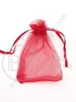 Saculet pentru bijuterii 7x9cm organza vișinie 1 pachet 10 buc 461281