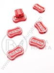 Brad argintiu FRIEND roșu 19x11.5x4mm, 1 pachet 40g ~62 buc 312165