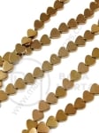 Inimă de hematit 6x6x2mm gaură 1mm ~72 buc ~40cm 1 buc 353184