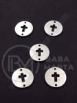 Element de conectare cu cruce OȚEL 12x1mm hole 1.2mm 1 package 1 piece 305813