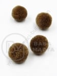 Pompom 20mm calitate maro extra 1 pachet 20 bucăți 461228