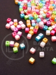 Cub 4x4mm efect mixt AB (curcubeu) 1 pachet 40g ~700 buc 312406