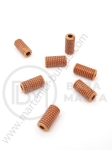 Mărgele 12x6mm imitație lemn 1 pachet 40g ~121 buc 312301