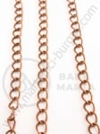 Lanț 6x4x0.8mm cupru (pentru extensii de brațară) 1 meter 301104