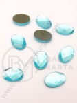 Pahar oval 10x14mm albastru pentru buze sexy 1 pachet 20 buc 151412