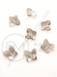 Fluture de cristal 10x9x6mm Swarovski imitație gri efect AB 1 pachet 10 bucăți 335418