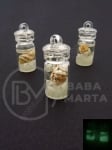 Lampă suspendată 22x10mm sticla cu scoici 1 pachet 2 bucati 335597