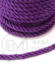 Sfoară de poliester rasucită violet 5mm, 1 metru, 441230