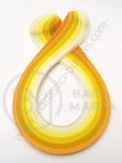 Panglici pentru quilling 3mm x 390mm gamă galbenă 1 pachet 6 culori x 20 bucăți - 120 bucăți 175078